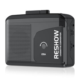 Reshow portable cassette player front view for easy listening