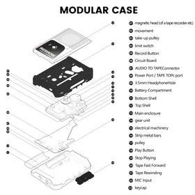 Reshow portable cassette player with battery and USB power options