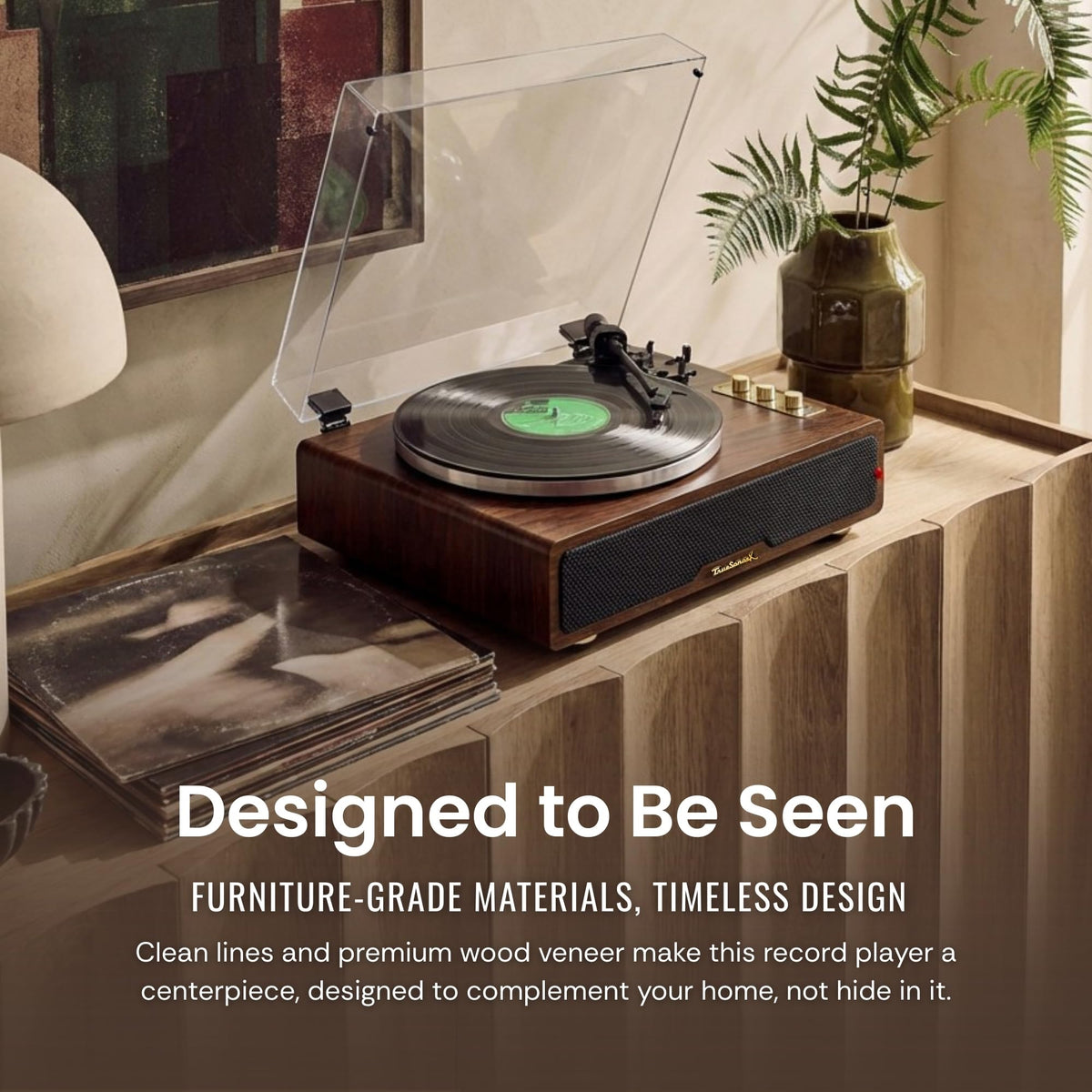 RESONANCE AUDIO WORKS speed control supports 33/45/78 RPM for diverse records
