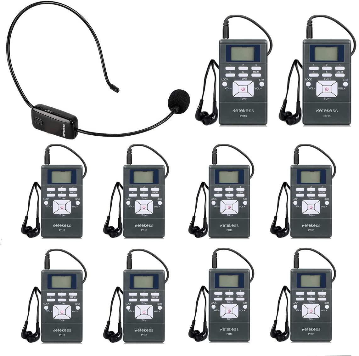 Retekess TR503 transmitter enables clear church translation up to 30m in open spaces.