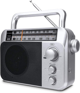 Retekess front panel view showing dial and speaker for clear station access