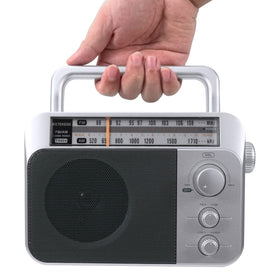 Retekess in outdoor setting for portable radio listening at picnics
