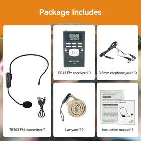 All-in-one Retekess listening system for churches and schools.