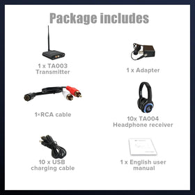Retekess TA003 8h battery life ideal for all-night parties and workouts.