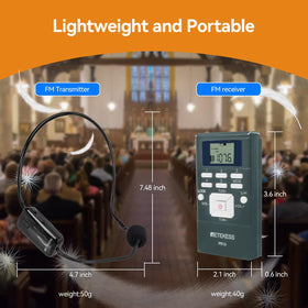 TR503 transmitter with long-lasting battery for extended use in active environments.