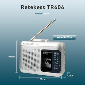 Retekess TR606 battery compartment for on-the-go use.