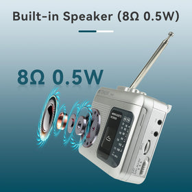 Retekess TR606 MIC jack for external microphone use.