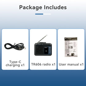 TR606 portable design suited for at home and travel listening