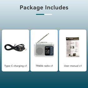 Retekess TR606 portable listening setup ready for anywhere.