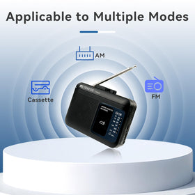 Retekess TR606 with AM/FM tuning dials for easy radio selection