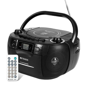 Retekess TR621 front view shows a versatile CD and cassette boombox