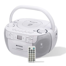 Retekess front view boombox showing speakers and display for clear listening