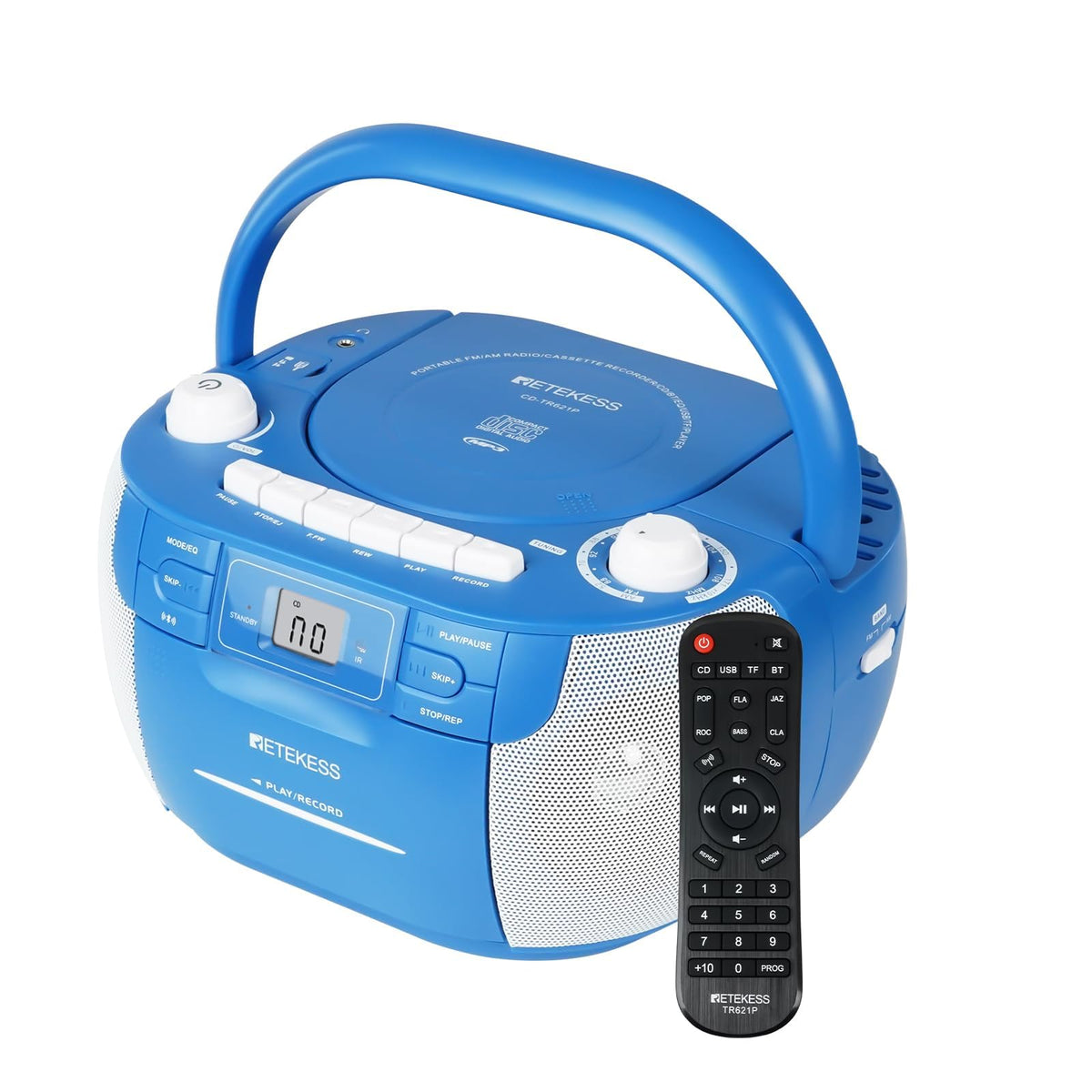 Retekess TR621P front view of the CD player for versatile home listening