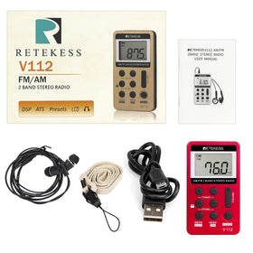 Retekess V112 lock-button feature prevents accidental operation during activities.