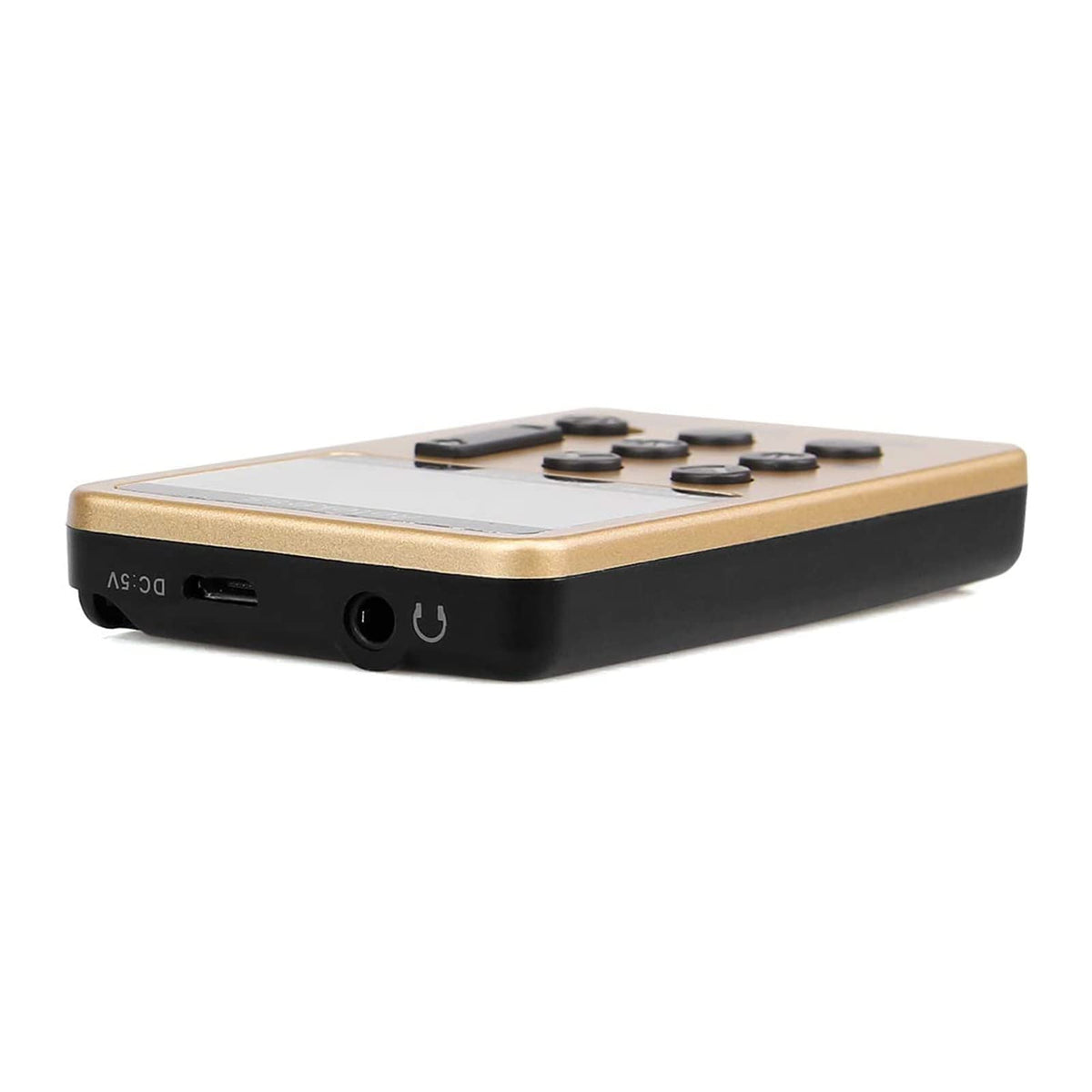 Retekess V112 compact case in gold, ready for travel and daily use.