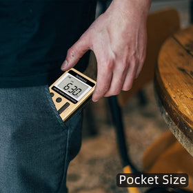 Retekess V112 preset menu in gold, stores 58 stations for instant listening.