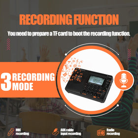 Retekess V115 1000mAh rechargeable battery supports long outings.