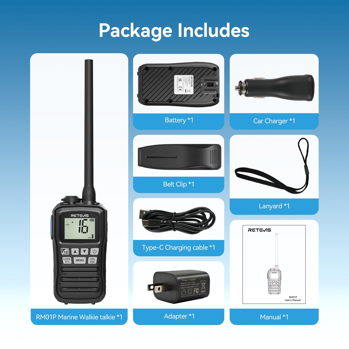 Compact RM01P handheld ideal for portable coastal tasks.