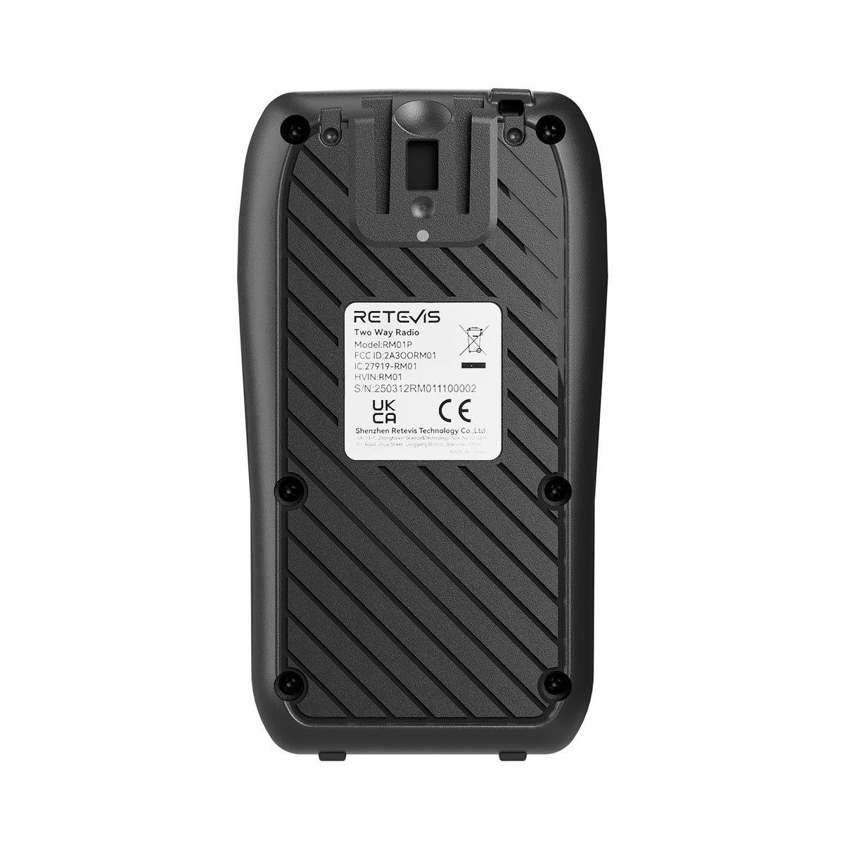 Retevis RM01P rugged keypad and display support easy channel management.