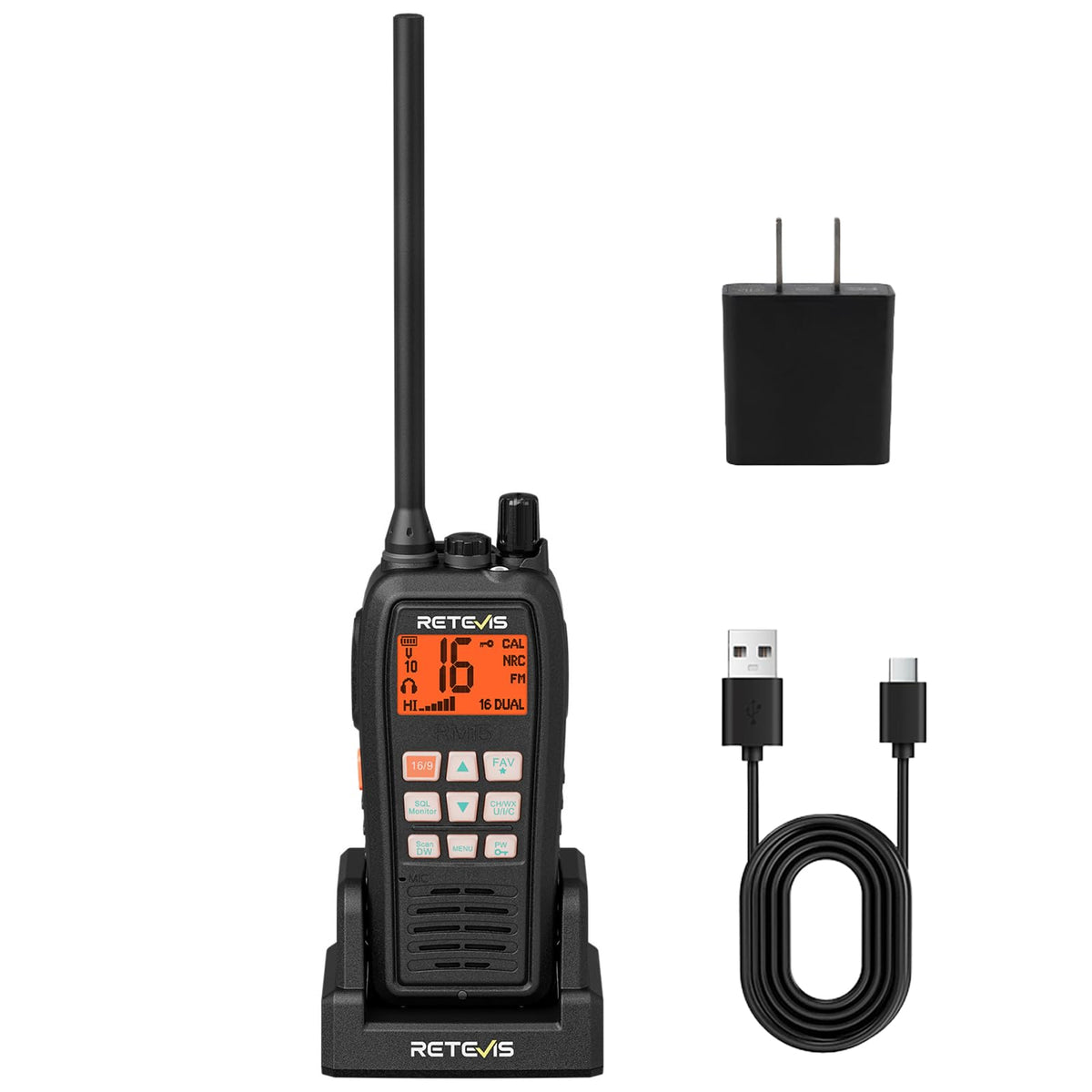 Retevis RM15 marine radio IP68 waterproof for offshore use