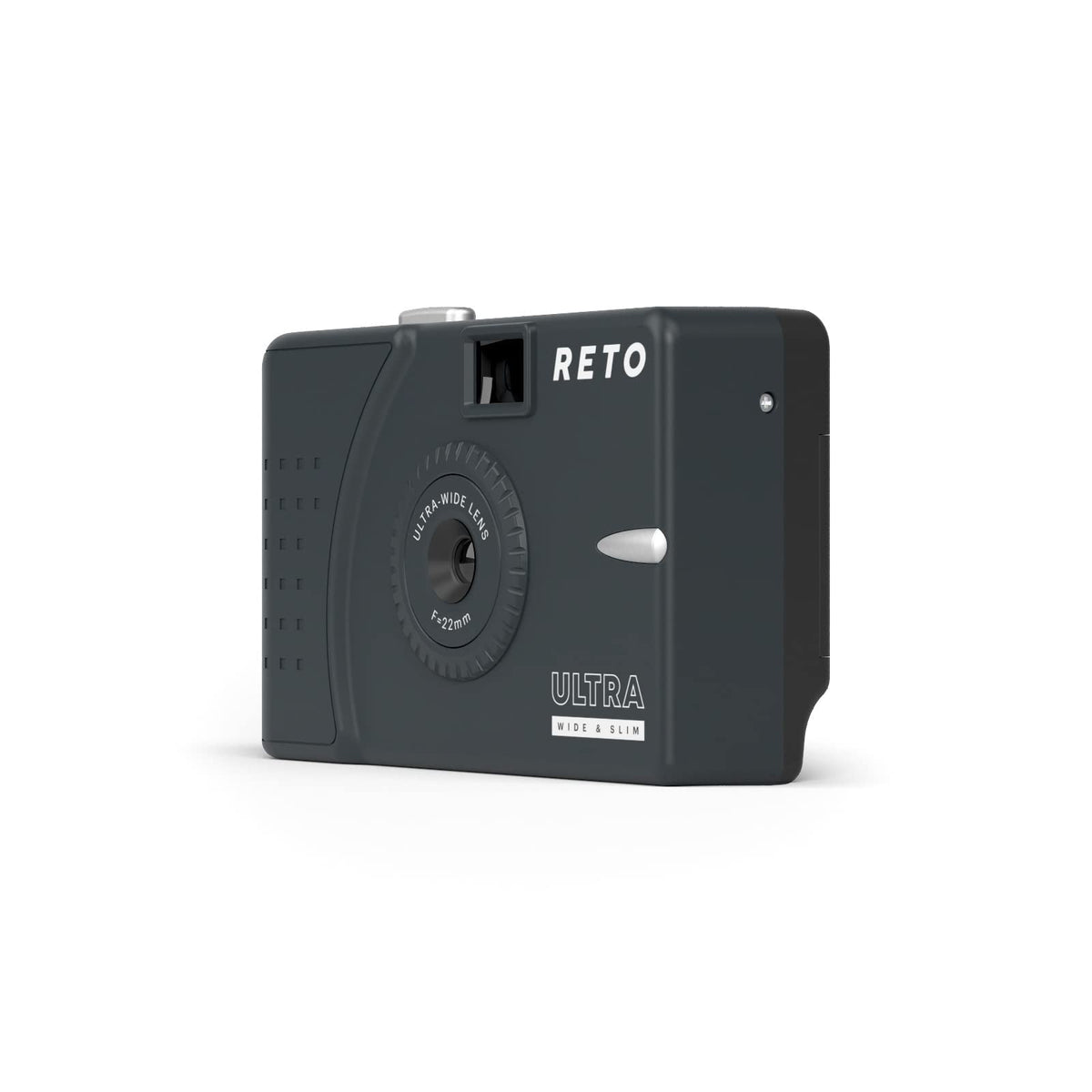 RETO 22mm wide lens close-up showcasing expansive framing for landscapes or street scenes.