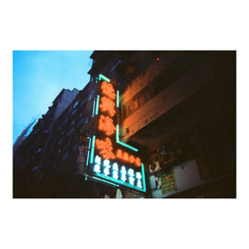 RETO scanned 35mm negative sample showing warm color balance and cinematic grain