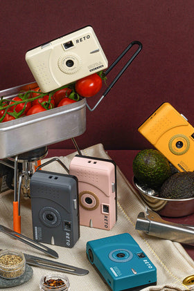 RETO beginner-friendly film camera with simple controls for new users.