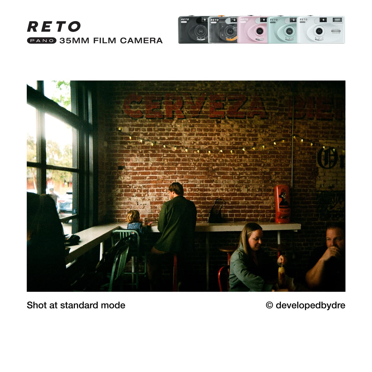 RETO PANO held in hand to show compact size and travel convenience