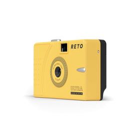 RETO Ultra Wide 35mm camera side view shows slim profile for pocket-ready portability.