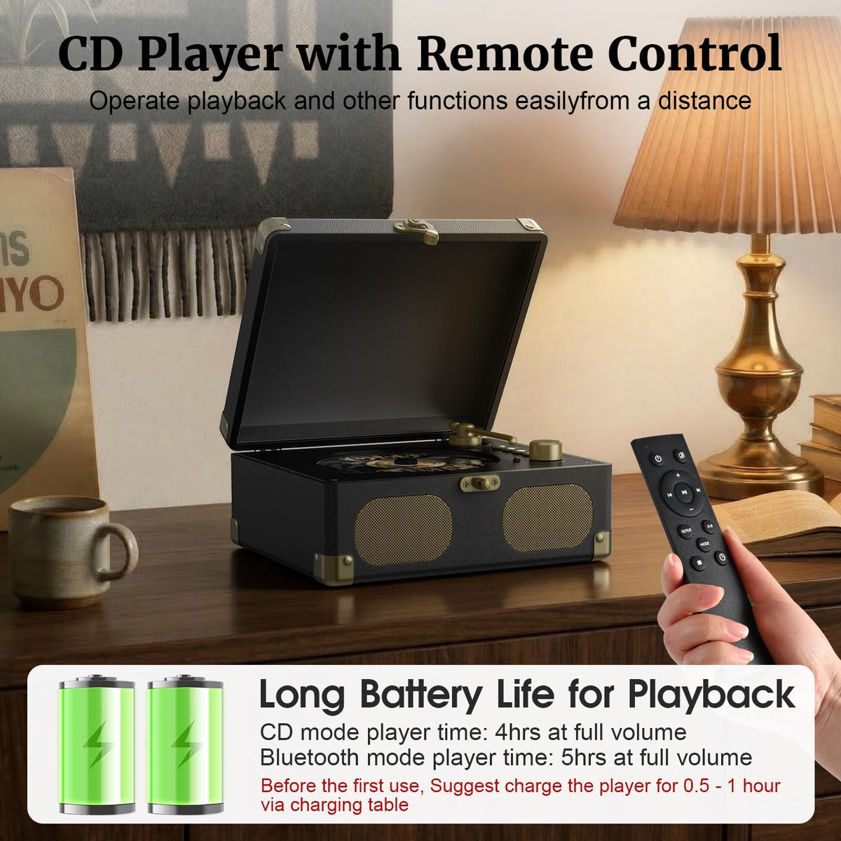 RetroAudio headphone jack being used for private listening convenience