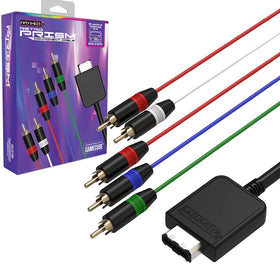 Retro-Bit Retro Prism Cable front view for GameCube connects to component displays with vivid colors.