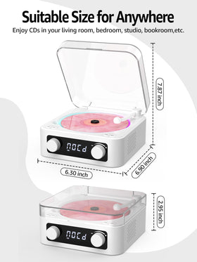 RetroAudio rear view showing USB Type-C, AUX, headphone jack and power port for connectivity