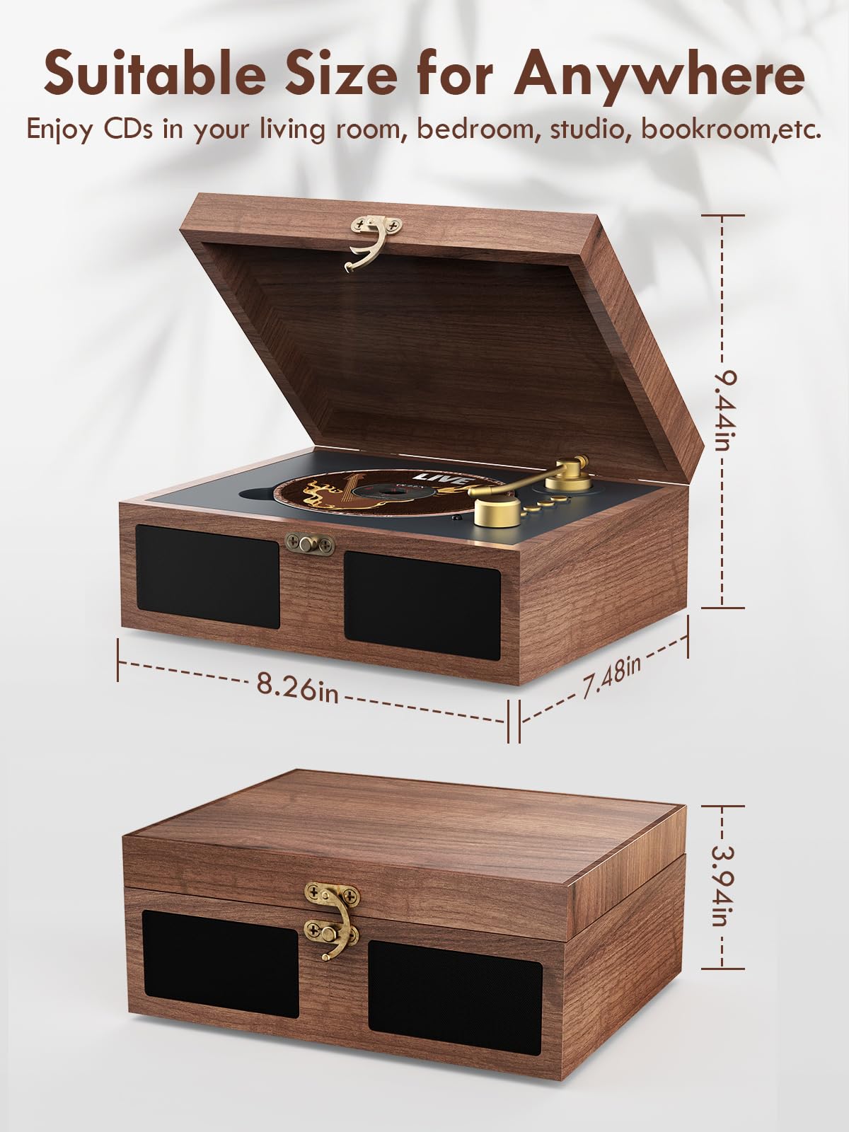 RetroAudio paired with smartphone via Bluetooth for wireless streaming