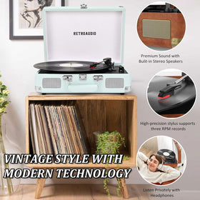 RetroAudio headphone output for private listening without disturbing others.