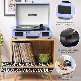 RetroAudio RCA outputs enable external speakers for louder listening