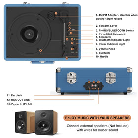 RetroAudio RCA-out lets you connect external speakers for fuller home audio