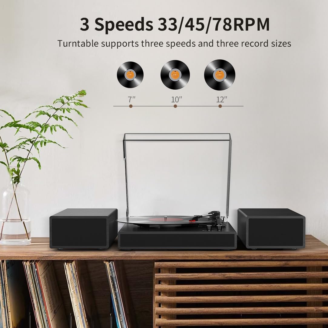 RetroAudio turntable featuring auto-stop to protect records during playback