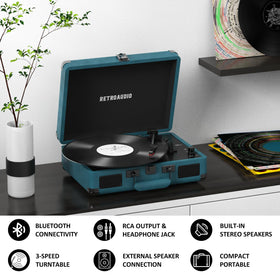 RetroAudio speaker detail and control panel illustrating easy access and clear sound
