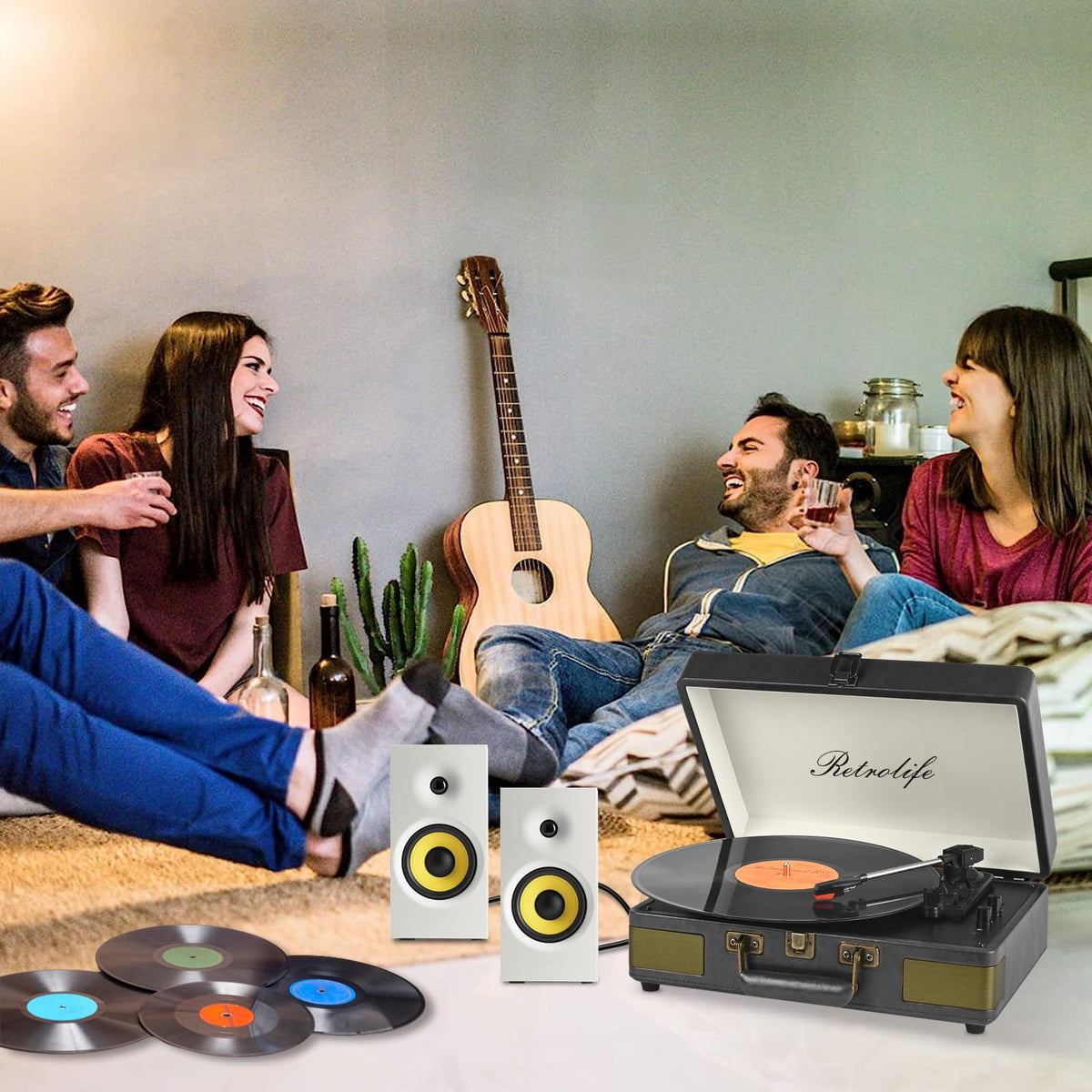 Retrolife auto-stop function protects records and streamlines playback