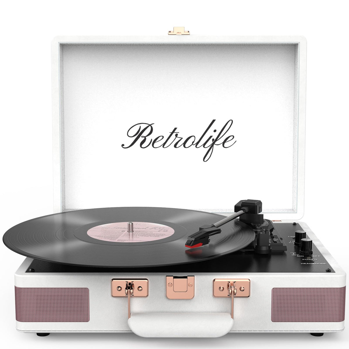 Retrolife AUX and RCA outputs for external speakers and devices