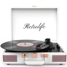 Retrolife AUX and RCA outputs for external speakers and devices