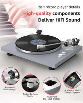 Retrolife Bluetooth output enables wireless listening with compatible speakers or headphones