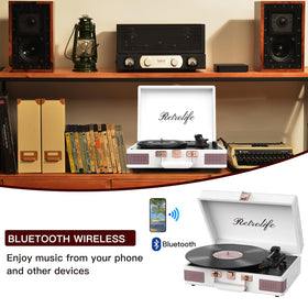 Retrolife brown PU leather exterior adds vintage style and protection