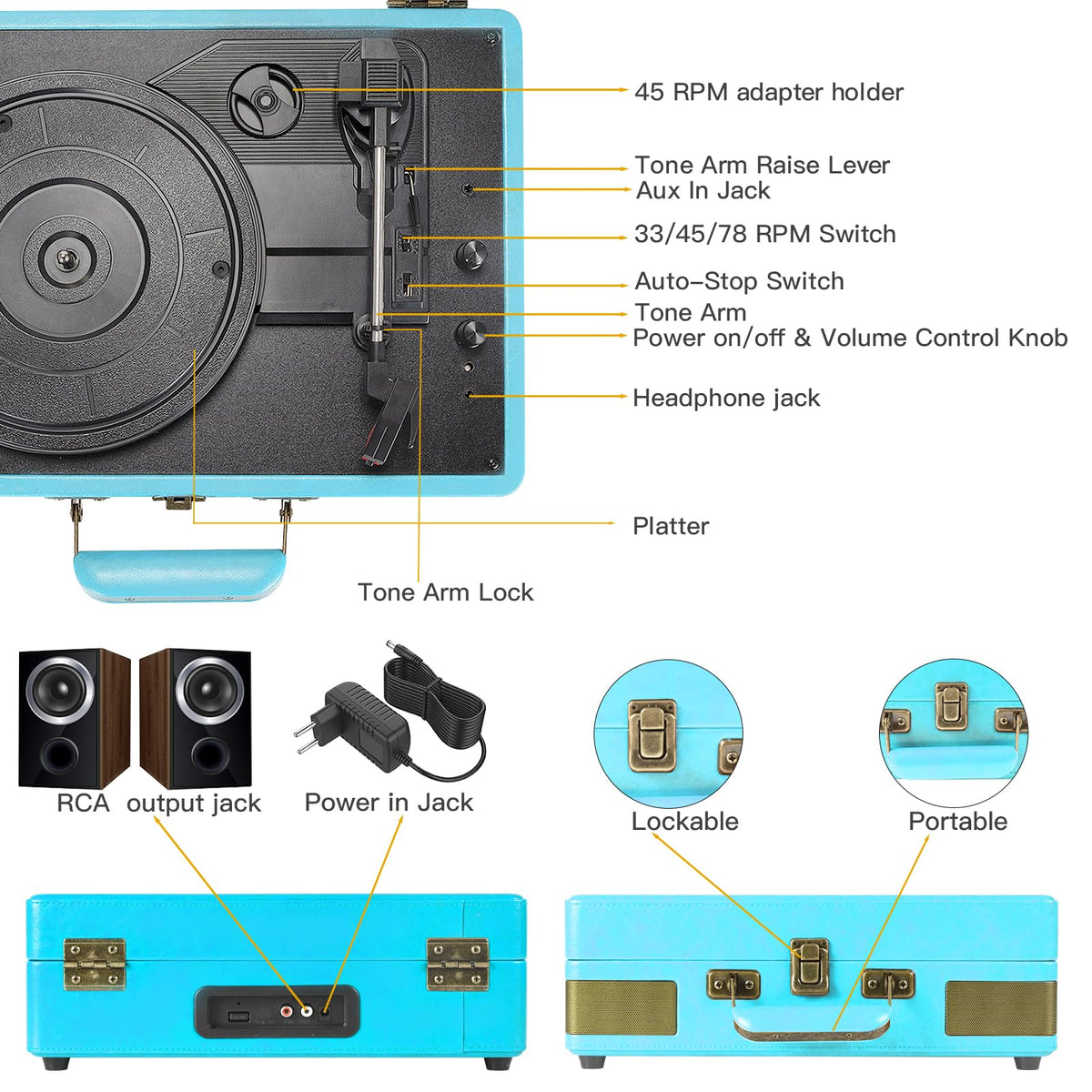 Retrolife built-in speaker grille with mesh highlighting stereo sound for small rooms