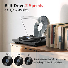Retrolife carbon fiber tonearm reduces vibration for stable playback