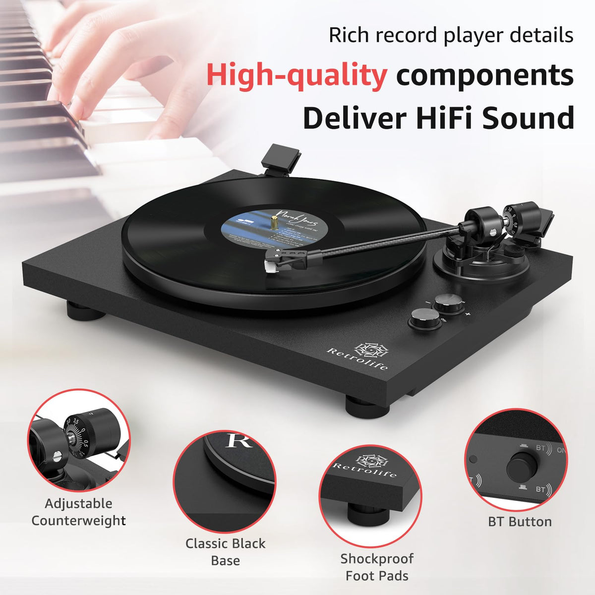Retrolife pitch speed control enables tailored playback tempo