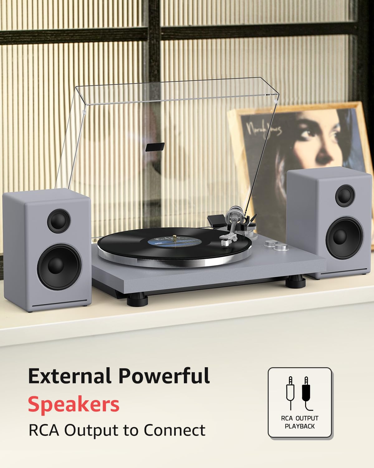 Retrolife RCA line output for easy integration into home audio systems