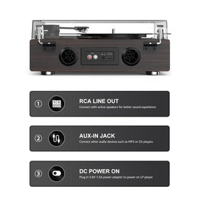 Bluetooth 5.3 on the Retrolife record player enables wireless streaming
