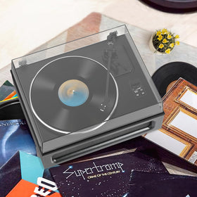 Retrolife speaker grille and controls visible for easy source selection