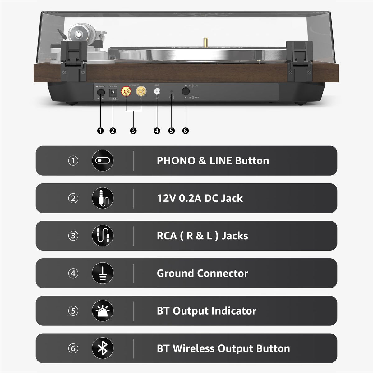 Aluminium platter on Retrolife turntable delivering stable rotation